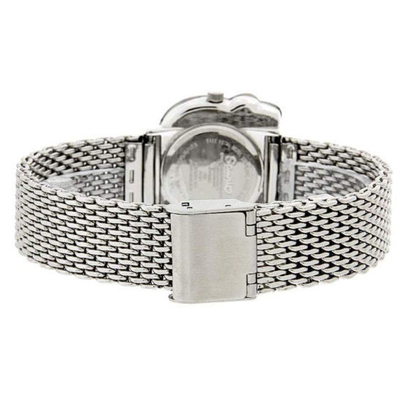 Hello Kitty By Sanrio Ladies Pink Bow Silver Mesh Bracelet Watch HK695D - Picture 3 of 3